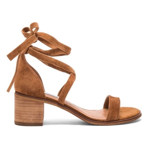 Steve Madden - Brown Suede Wrap Heeled Sandal - Size 8 - Picture 1 of 6